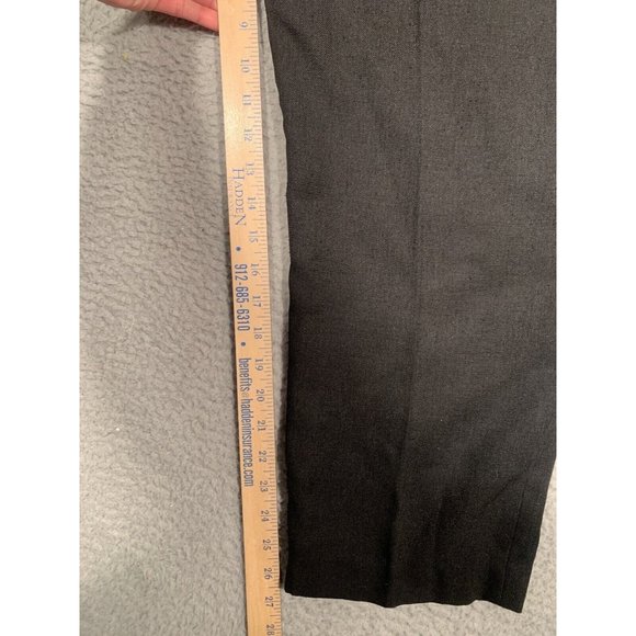 Vintage Sag Harbor Pants Suit Black Short Sleeves Lined Elastic Size 8 Polyester - Picture 12 of 16